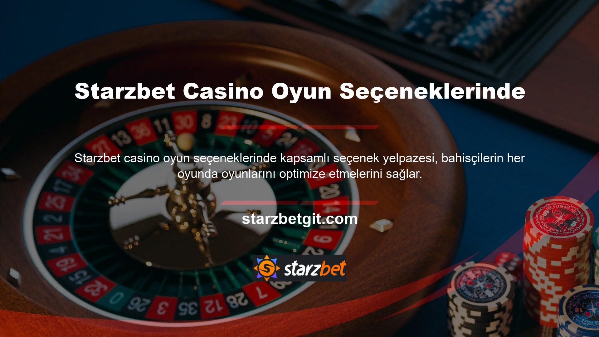 Starzbet Casino Seçeneği, ana sayfalarında bahis meraklıları arasında popüler bir seçimdir ve slot makinesi oyunları oldukça saygındır