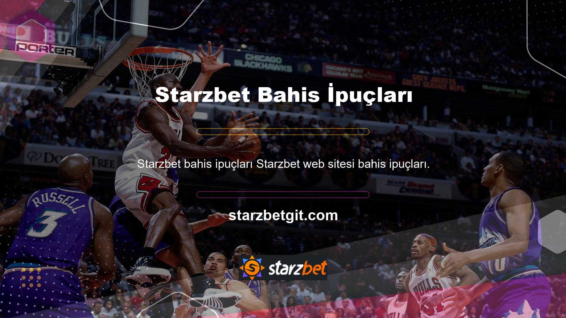 Starzbet web sitesinde spor bahisleri en önemlisidir