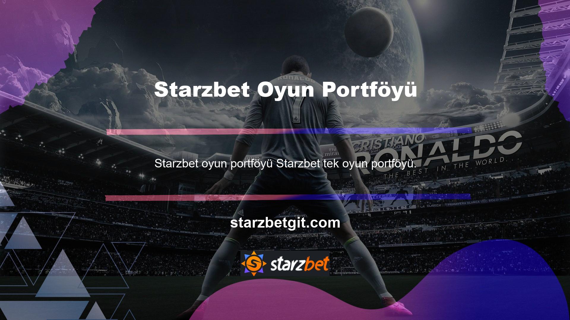Starzbet en güvenilir ve canlı bahis sitelerinden biri olan tek oyun portföyü, kullanıcılarına çok tatmin edici fiyatlar sunuyor